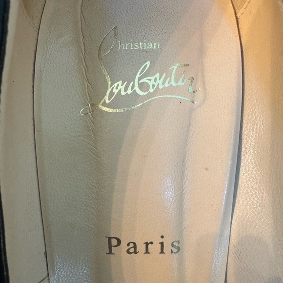 Christian Louboutin Black Ron Ron 100 mm Patent Round Toe 40.5 (9/9.5) - Picture 7 of 10